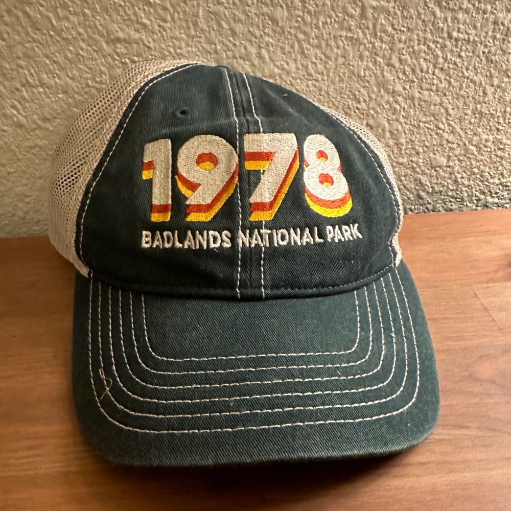 Vintage style national park snap back cap